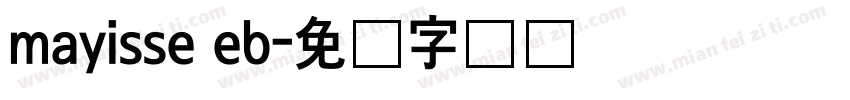 mayisse eb字体转换